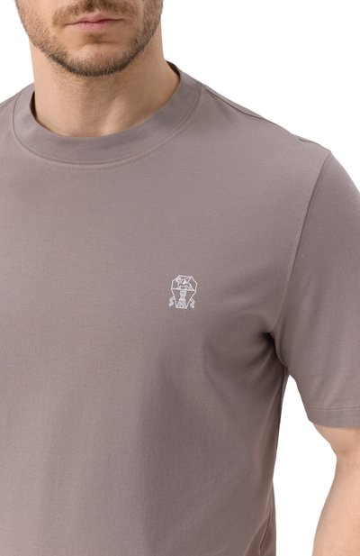 Хлопковая футболка BRUNELLO CUCINELLI, арт. M0B138440, фото 5