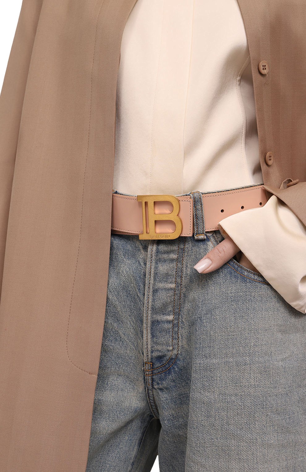 Кожаный ремень BALMAIN, арт. CN1WJ002/LRMC, фото 2