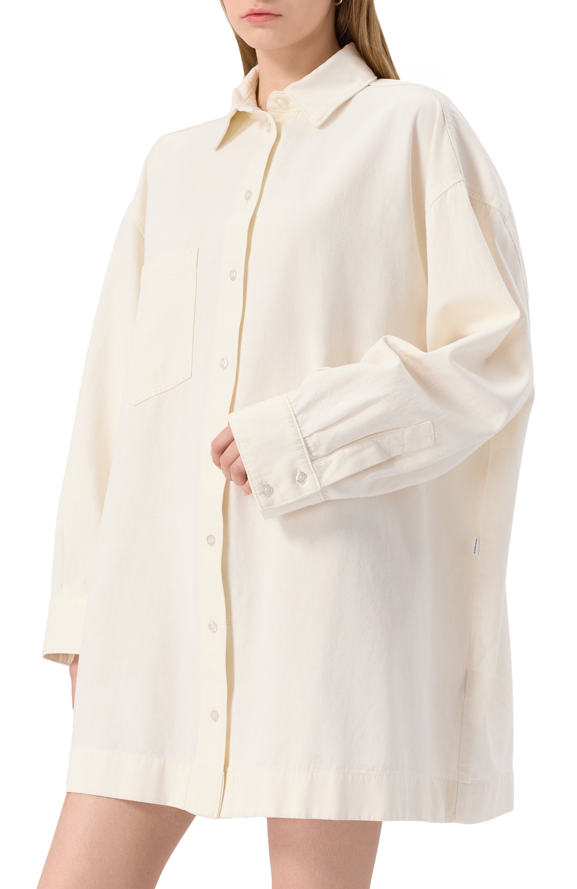 Платье из хлопка и льна 7 FOR ALL MANKIND, арт. 7U015X10LNI, фото 3