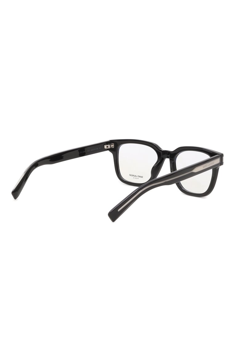 Женские оправа SAINT LAURENT черного цвета, арт. SL 711 0PT 001 | Фото 4 (Нос: Не проставлено; Региональные ограничения белый список (Axapta Mercury): Не проставлено; Тип очков: Оправа; Материал: Пластик; Оптика Гендер: оптика-женское; Очки форма: Квадратные)