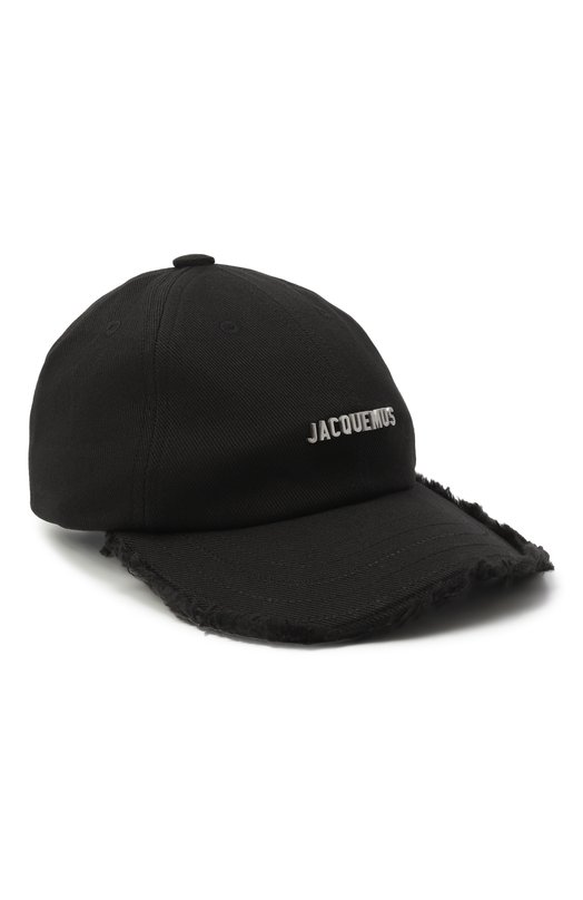 Хлопковая бейсболка Jacquemus 23EACU00452/AW00092 Чёрный 23EACU00452/AW00092