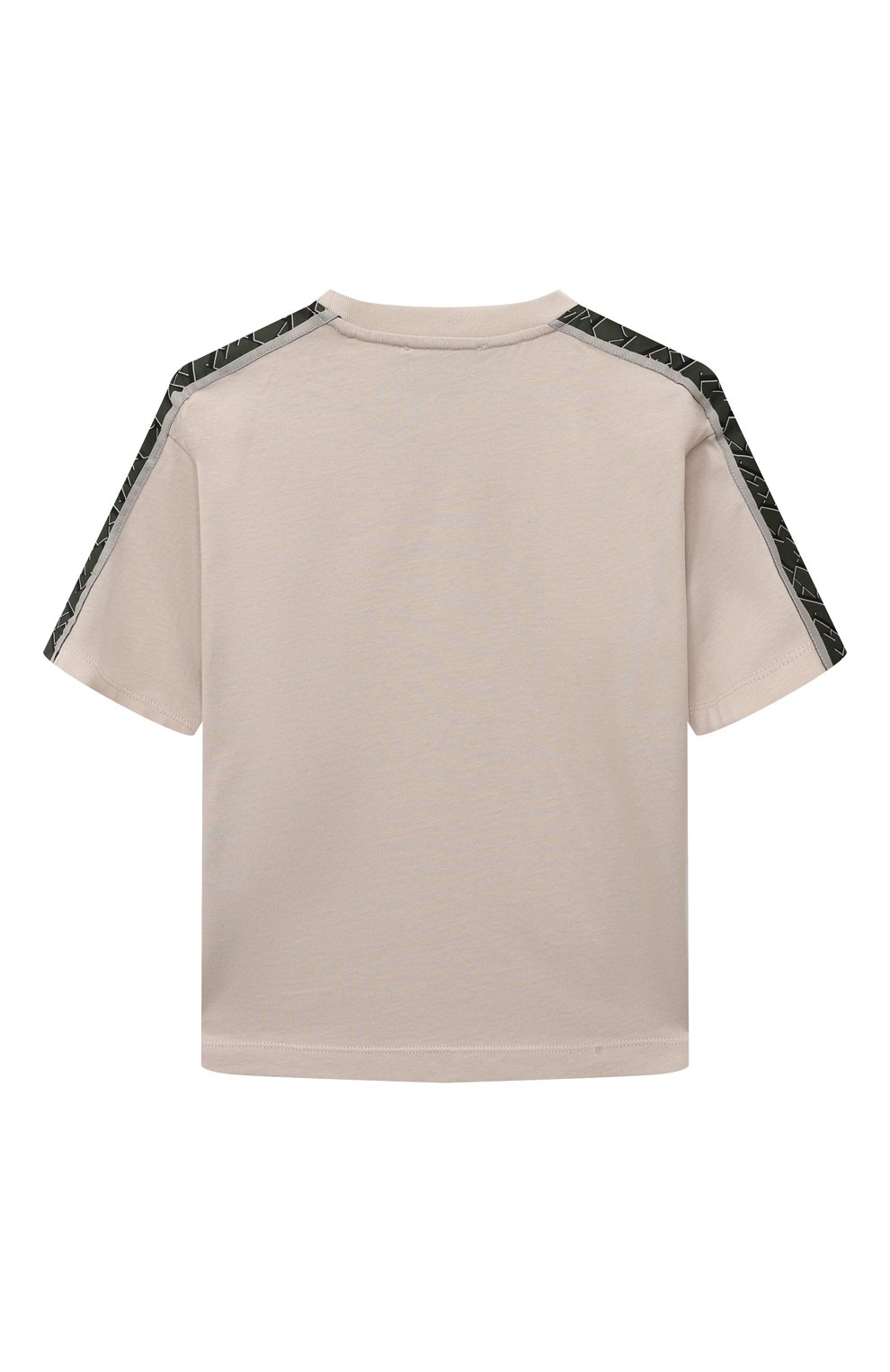 Хлопковая футболка EMPORIO ARMANI бежевого цвета по цене 11850 руб., арт. 6L4TJH/4J54Z, фото 2 Хлопковая футболка EMPORIO ARMANI, арт. 6L4TJH/4J54Z, фото 2