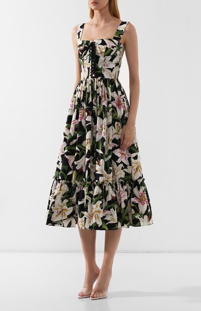 Хлопковое платье DOLCE & GABBANA, арт. F6E3XT/HS5E0, фото 3