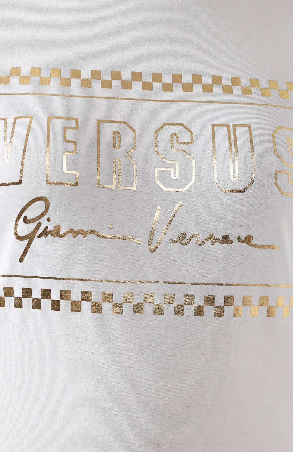 Хлопковая футболка VERSUS VERSACE белого цвета по цене 21450 руб., арт. BD90682/BJ10388, фото 5 Хлопковая футболка VERSUS VERSACE, арт. BD90682/BJ10388, фото 5