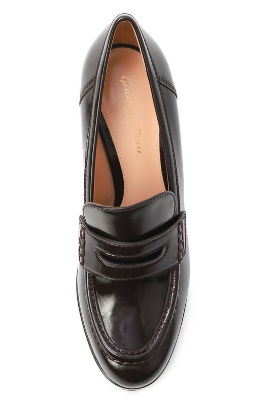 Лакированные туфли Hadden 105 Gianvito Rossi G25356.70RIC.NUIM0KA Коричневый  G25356.70RIC.NUIM0KA Фото 6