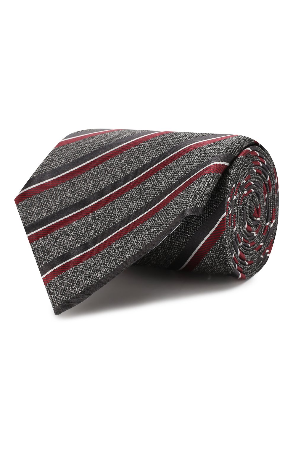 Шелковый галстук ZEGNA серого цвета по цене 23700 руб., арт. Z6D81/1UM, фото 1 Шелковый галстук ZEGNA, арт. Z6D81/1UM, фото 1