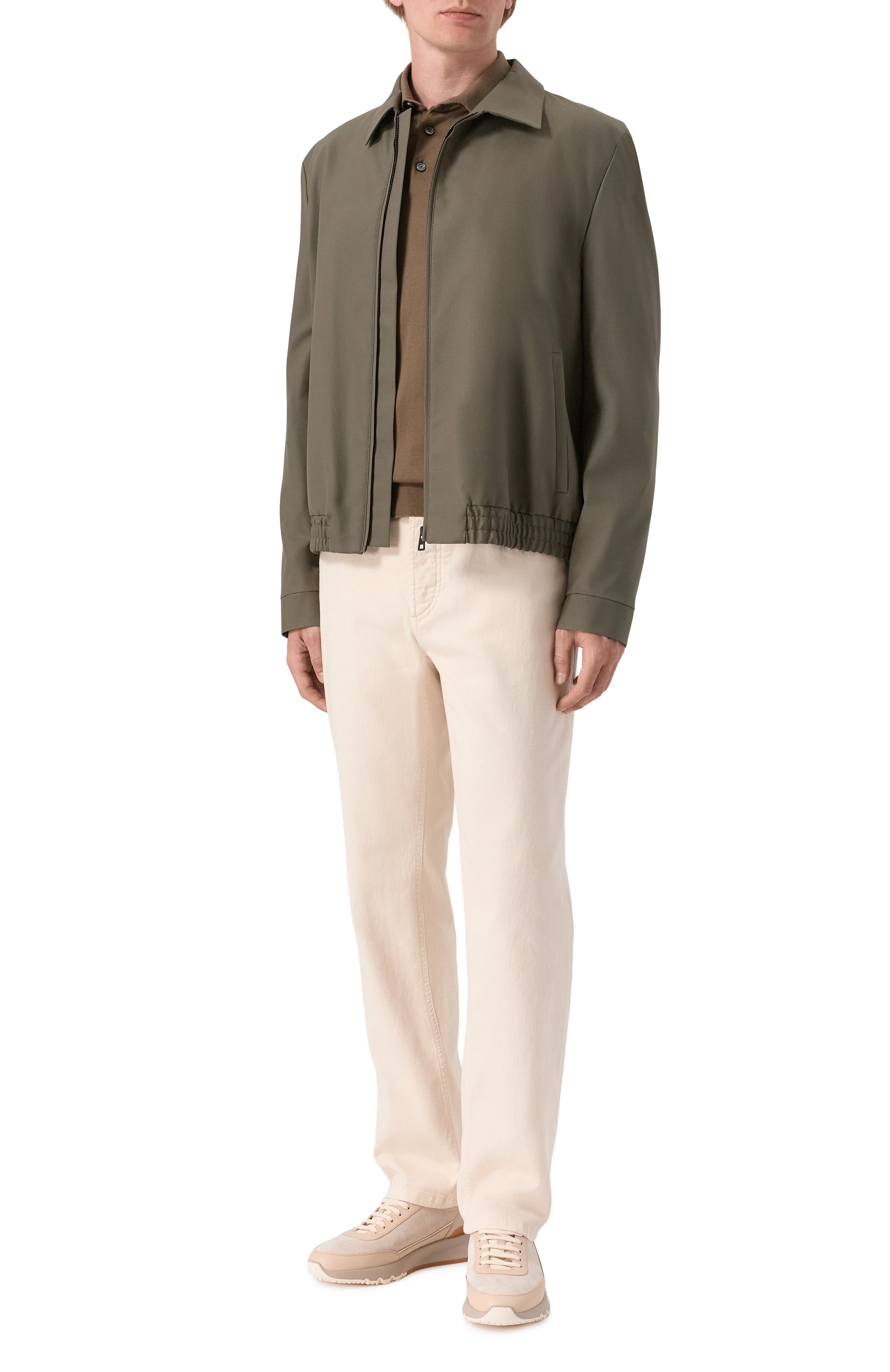 Джинсы traditional fit BRUNELLO CUCINELLI кремового цвета по цене 88800 руб., арт. M277PB3210, фото 2 Джинсы traditional fit BRUNELLO CUCINELLI, арт. M277PB3210, фото 2