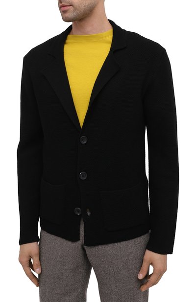 Шерстяной пиджак DANIELE FIESOLI черного цвета по цене 34000 руб., арт. DF 0114, фото 3 Шерстяной пиджак DANIELE FIESOLI, арт. DF 0114, фото 3