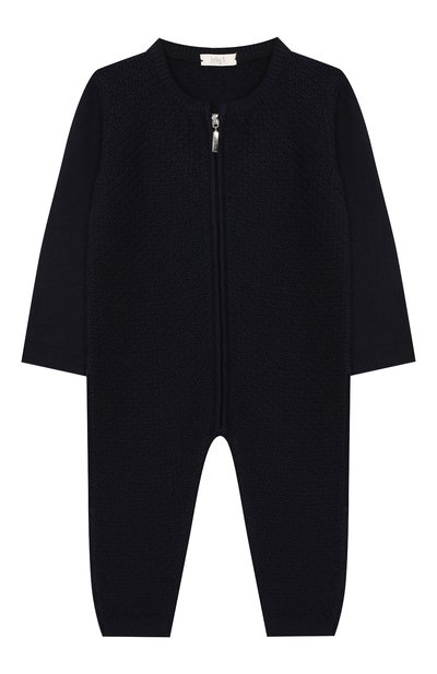 Шерстяной комбинезон BABY T темно-синего цвета по цене 11150 руб., арт. 18AI011TZ/18M-2A, фото 1 Шерстяной комбинезон BABY T, арт. 18AI011TZ/18M-2A, фото 1
