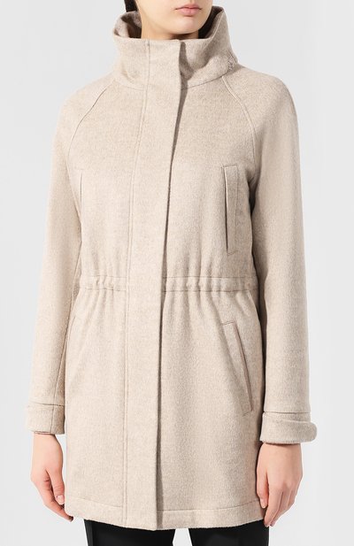 Кашемировое пальто с воротником-стойкой KITON, арт. D46632V03R71, фото 3