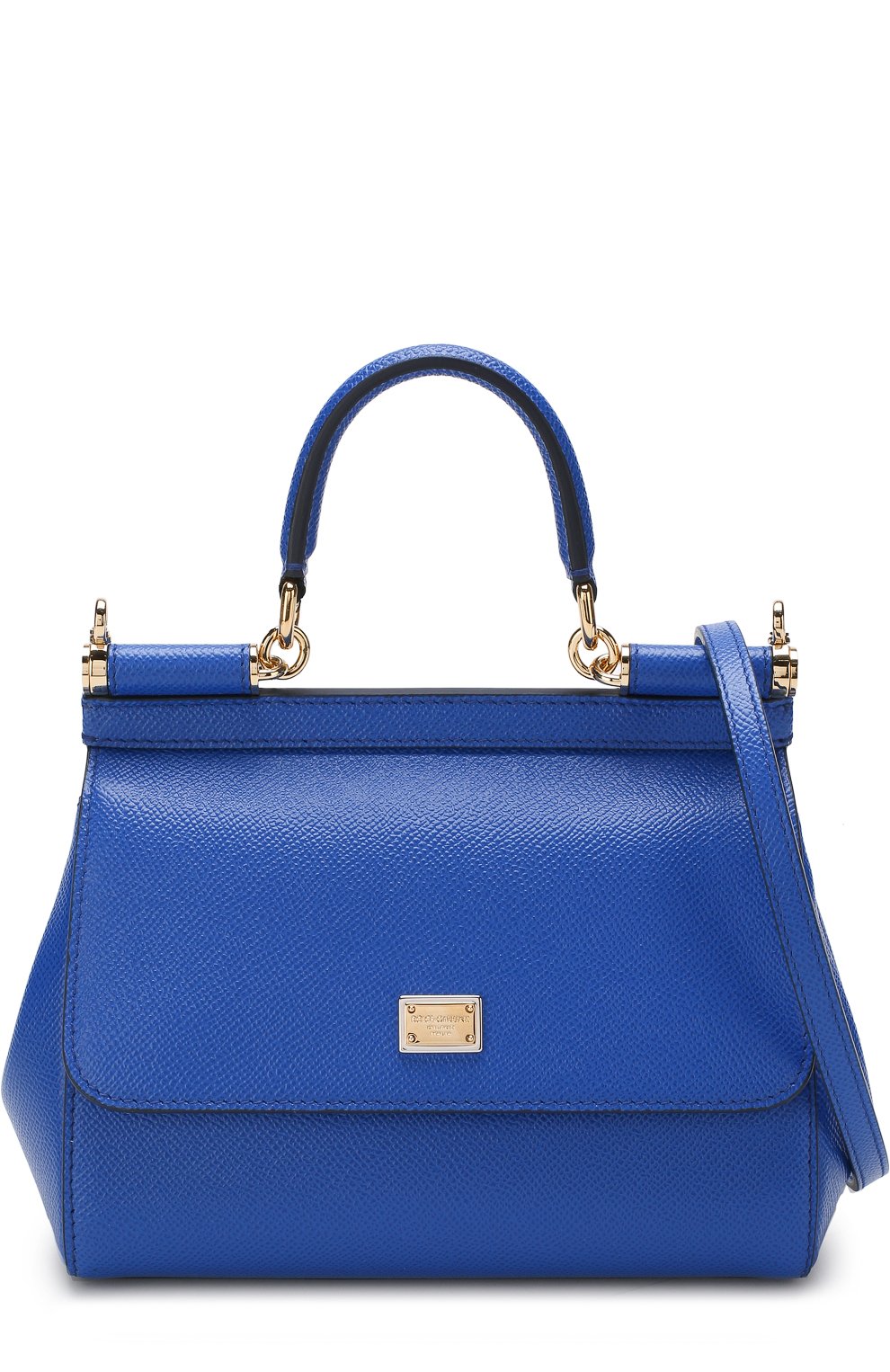 Сумка sicily medium DOLCE & GABBANA синего цвета по цене 189000 руб., арт. BB6003/A1001, фото 6 Сумка sicily medium DOLCE & GABBANA, арт. BB6003/A1001, фото 6