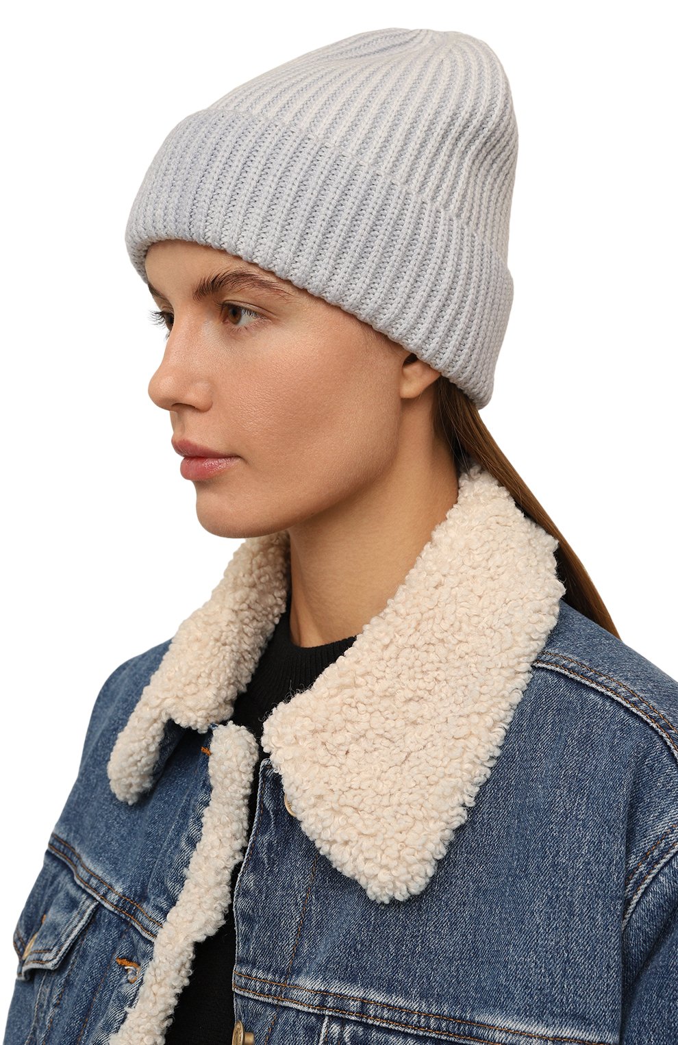 Шерстяная шапка DESTIN серого цвета по цене 8755 руб., арт. BIG, фото 2 Шерстяная шапка DESTIN, арт. BIG, фото 2