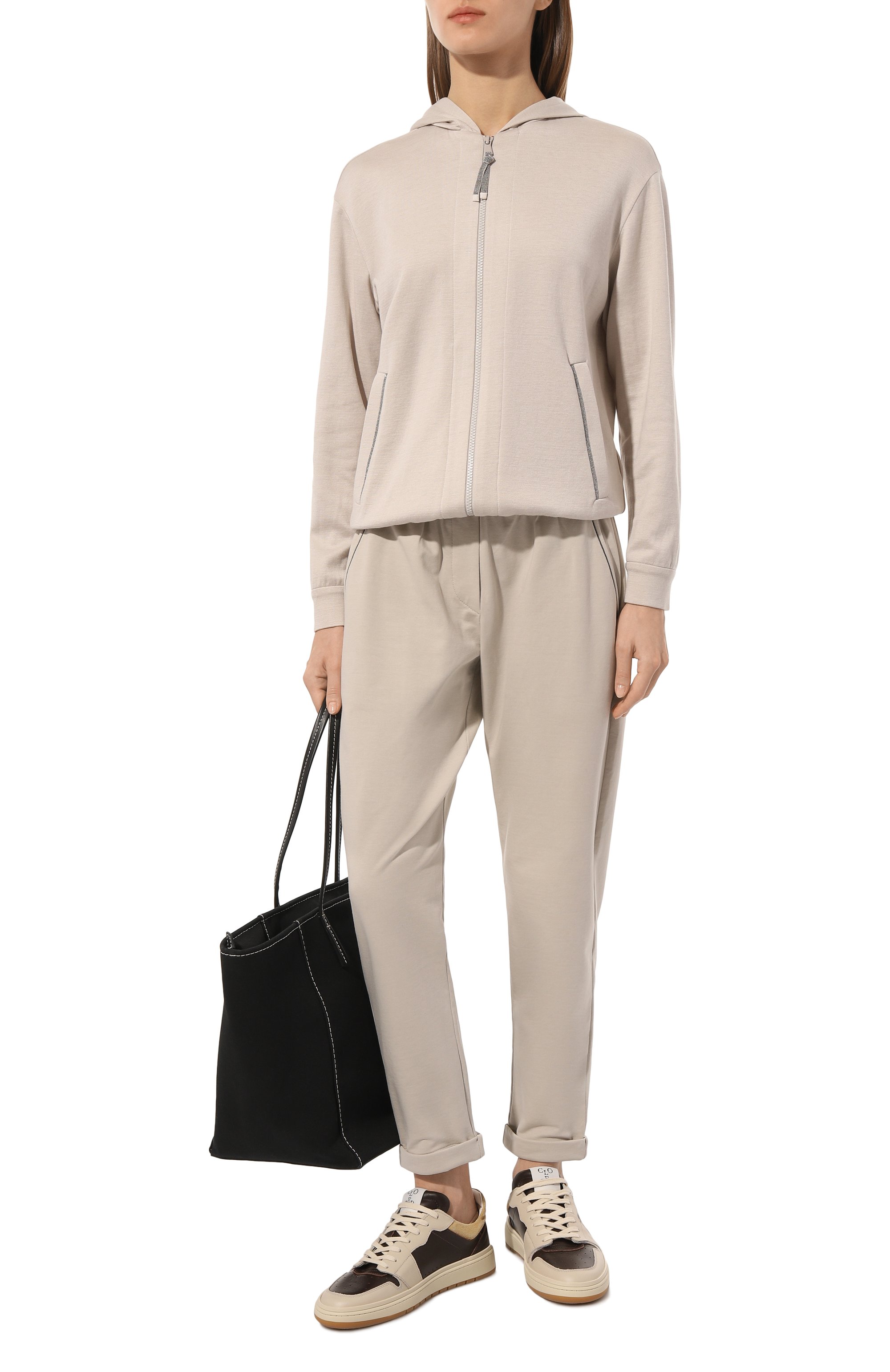 Толстовка из хлопка и шелка BRUNELLO CUCINELLI, арт. MD828B1065, фото 2