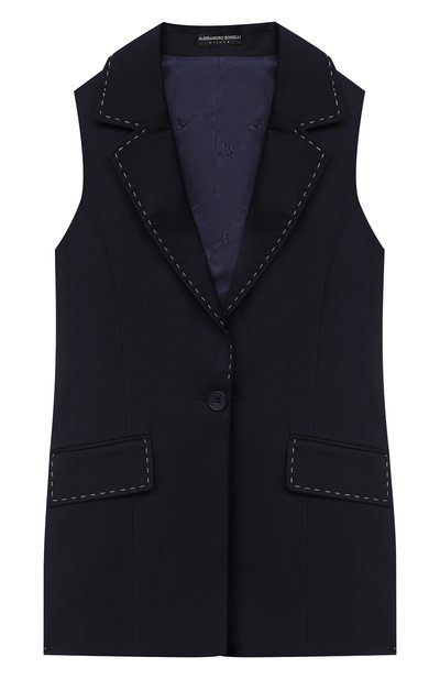 Удлиненный жилет ALESSANDRO BORELLI MILANO, арт. W2095-41синий-20л, фото 1