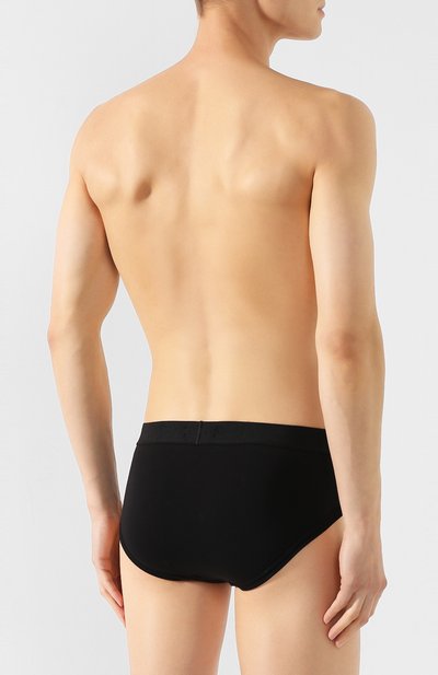 Хлопковые брифы TOM FORD черного цвета по цене 9810 руб., арт. T4LC10040, фото 3 Хлопковые брифы TOM FORD, арт. T4LC10040, фото 3