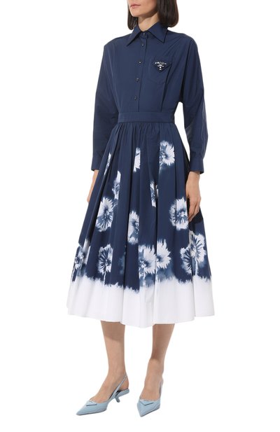 Хлопковое платье PRADA, арт. P3F30R-1ZCI-F057L-211, фото 3