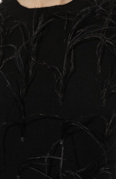 Пуловер из шерсти и кашемира P.A.R.O.S.H. черного цвета по цене 46850 руб., арт. LUCY-D540703P, фото 5 Пуловер из шерсти и кашемира P.A.R.O.S.H., арт. LUCY-D540703P, фото 5