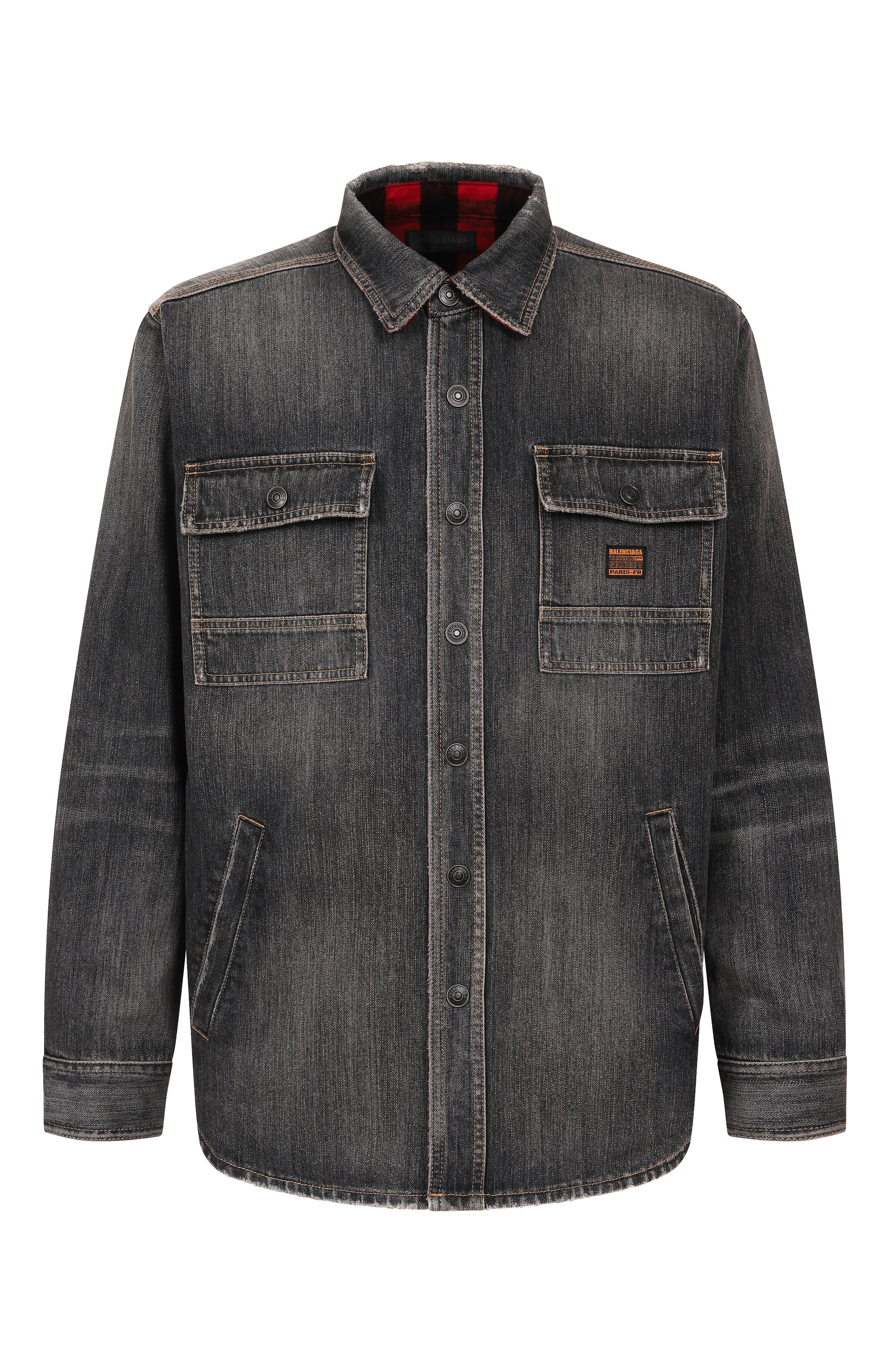 Джинсовая куртка BALENCIAGA темно-серого цвета по цене 283000 руб., арт. 831645/TSW67, фото 1 Джинсовая куртка BALENCIAGA, арт. 831645/TSW67, фото 1