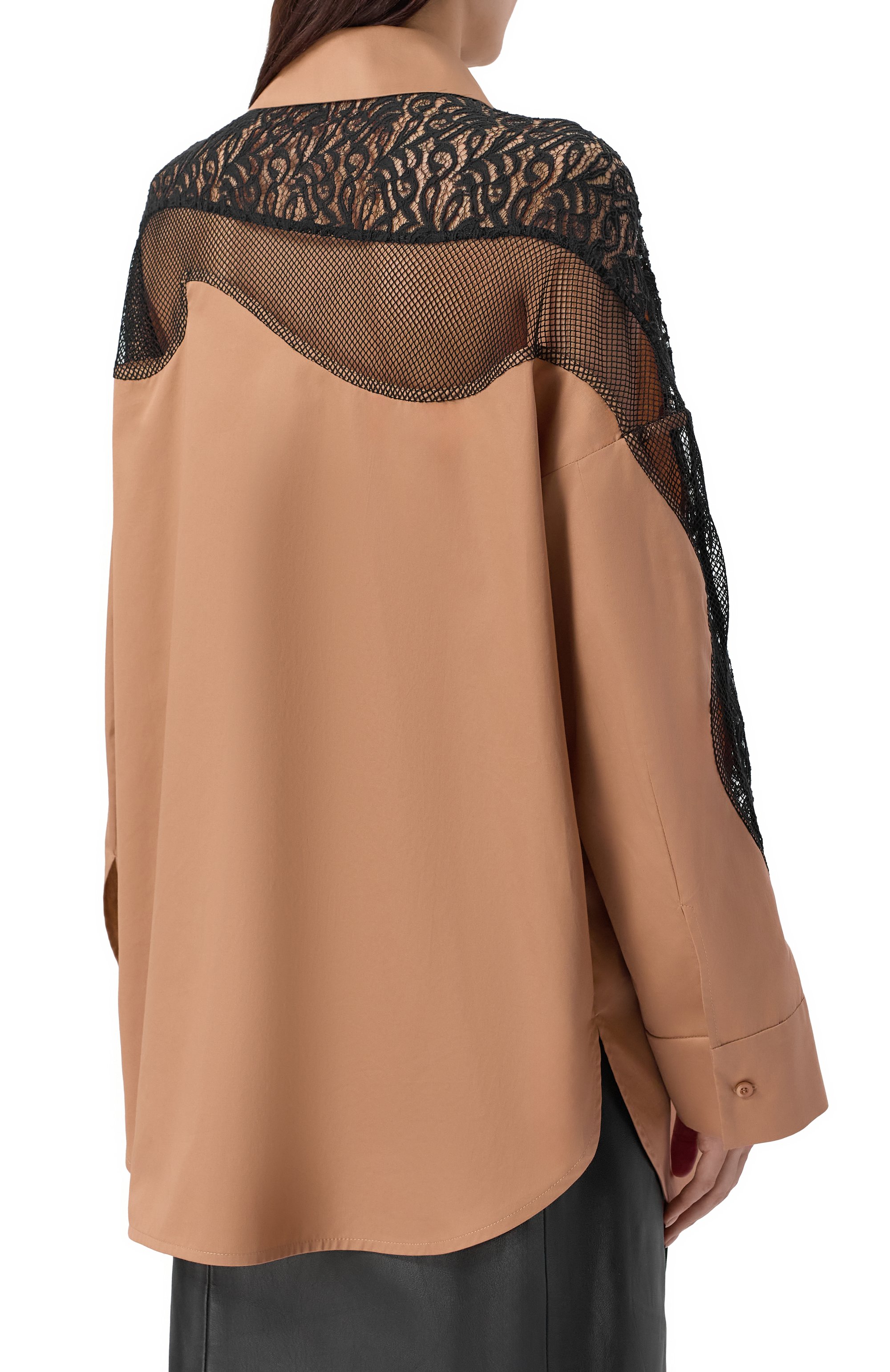 Хлопковая рубашка ХОХЛОМА Х АЛЕНА АХМАДУЛЛИНА бежевого цвета по цене 44700 руб., арт. WTB1321, фото 4 Хлопковая рубашка ХОХЛОМА Х АЛЕНА АХМАДУЛЛИНА, арт. WTB1321, фото 4