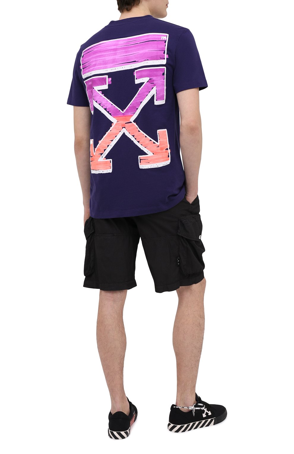 Хлопковая футболка OFF-WHITE, арт. 0MAA027R21JER003, фото 2