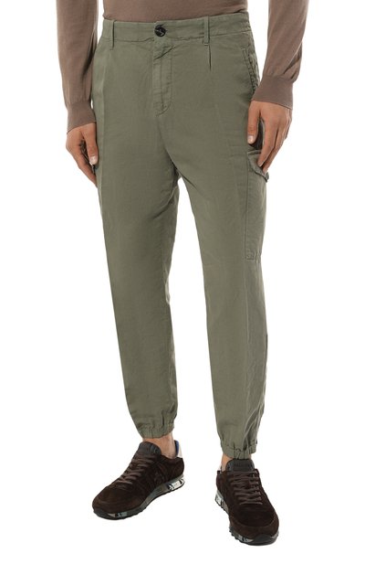 Джоггеры изо льна и хлопка BRUNELLO CUCINELLI, арт. M291DH0640, фото 3