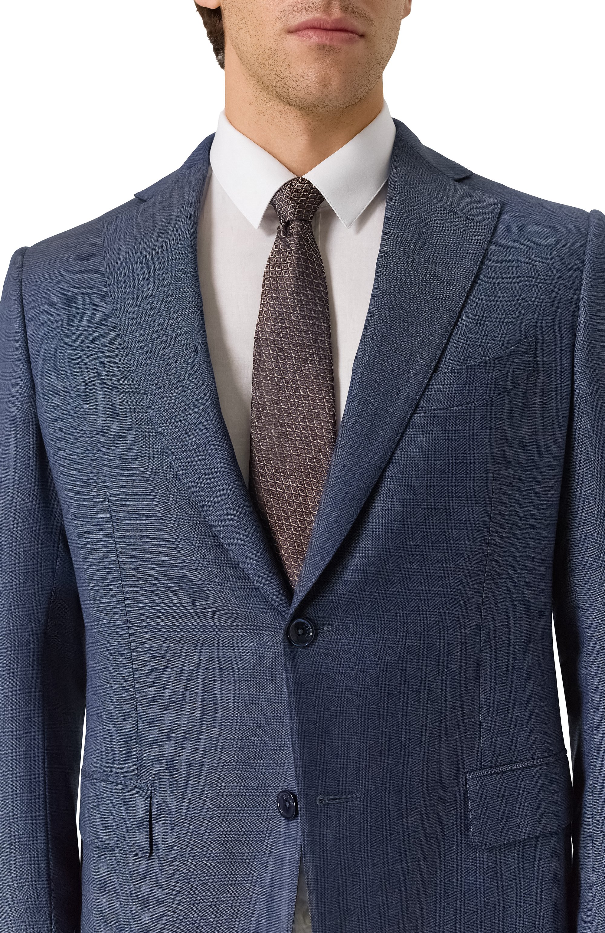 Шелковый галстук CANALI коричневого цвета по цене 21000 руб., арт. 18/HJ04364, фото 2 Шелковый галстук CANALI, арт. 18/HJ04364, фото 2