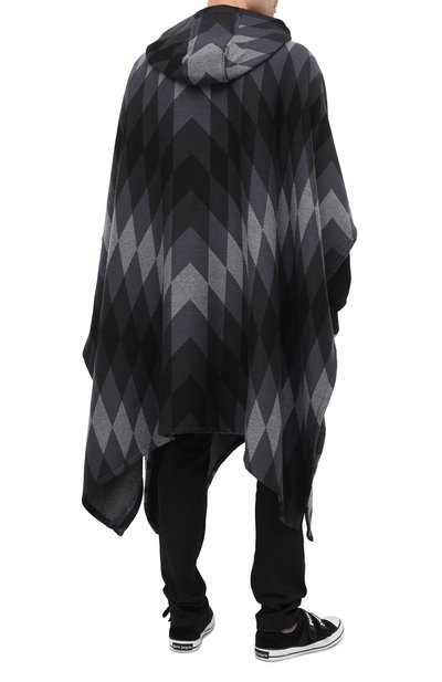 Шерстяное пончо PALM ANGELS, арт. PMHN001F20KNI0011008, фото 5