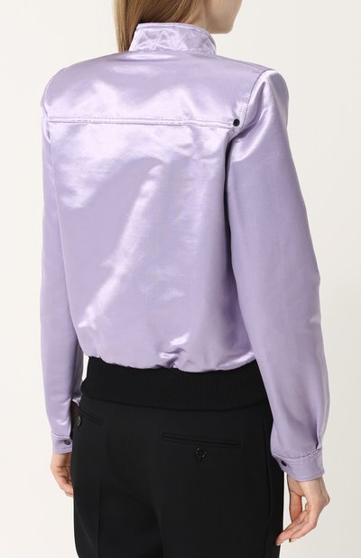 Бомбер из смеси хлопка и шелка с воротником-стойкой TOM FORD, арт. CS0989-FAX394, фото 4