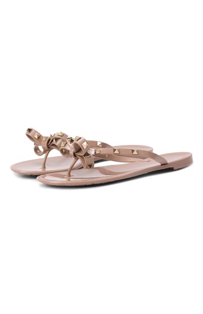 Женские резиновые шлепанцы rockstud VALENTINO, арт. 9W2S0552/PVS