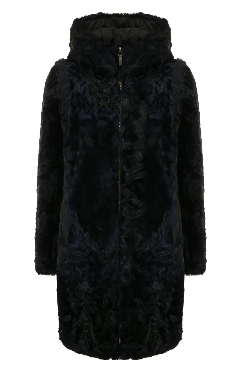 Двусторонняя шуба GIORGIO ARMANI темно-синего цвета по цене 584000 руб., арт. 1AL05P/1AP21, фото 1 Двусторонняя шуба GIORGIO ARMANI, арт. 1AL05P/1AP21, фото 1
