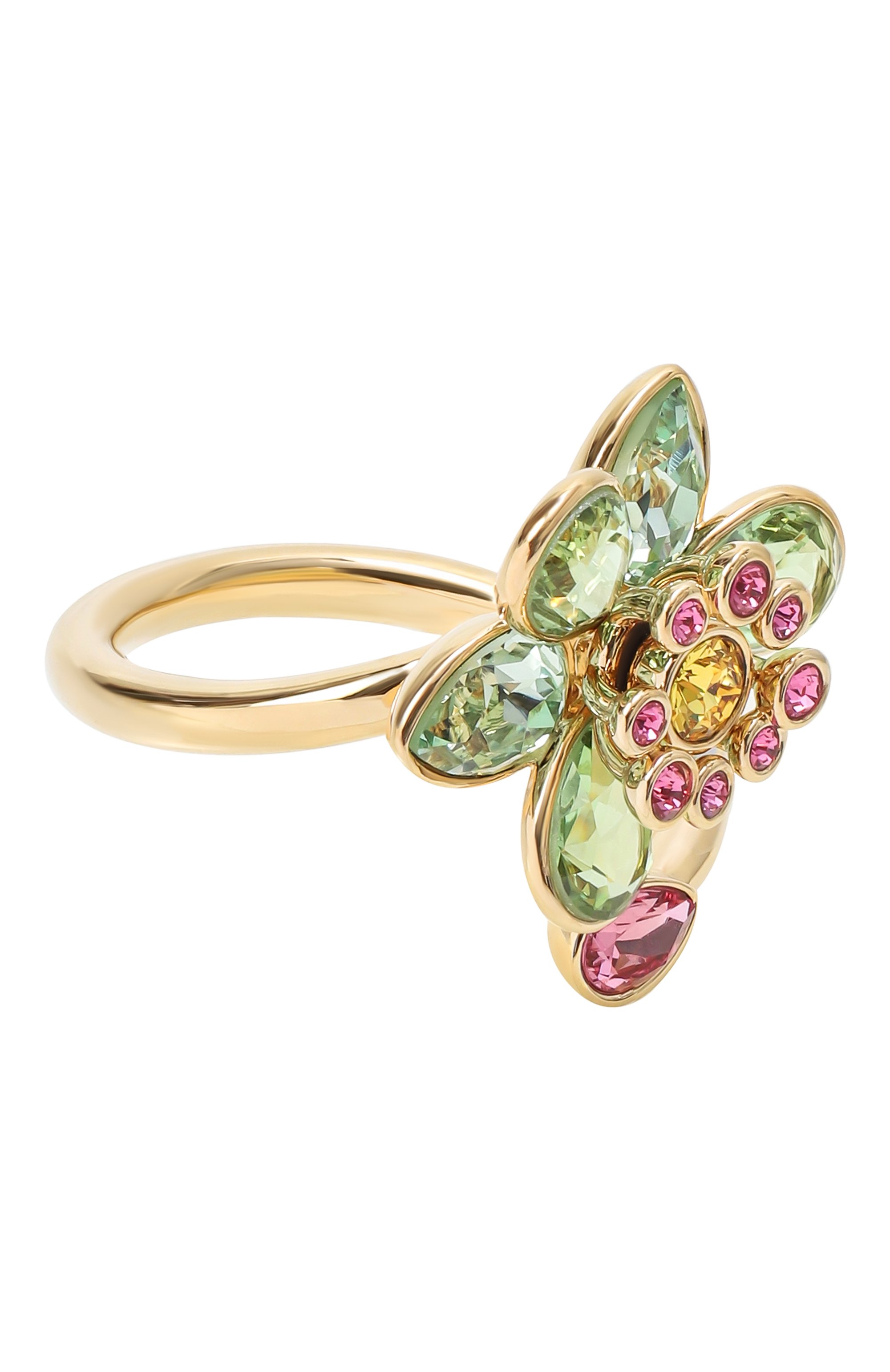 Кольцо idyllia SWAROVSKI зеленого цвета по цене 21400 руб., арт. 5721599, фото 1 Кольцо idyllia SWAROVSKI, арт. 5721599, фото 1