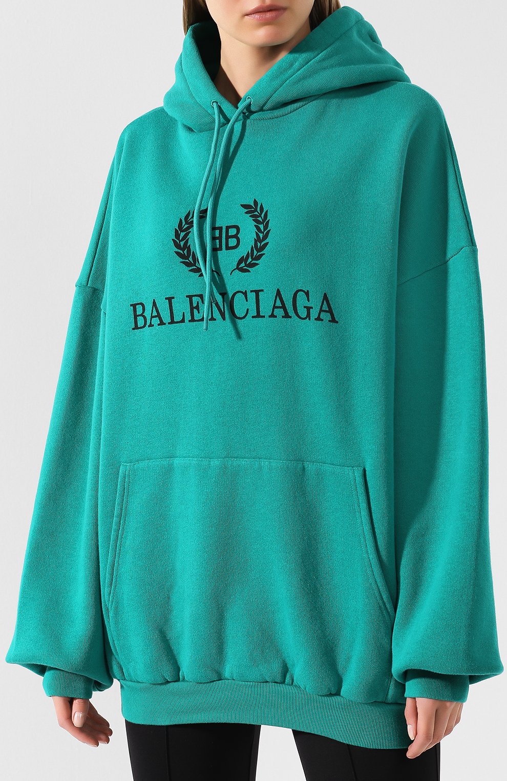 Хлопковое худи BALENCIAGA, арт. 556111/TDV04, фото 3