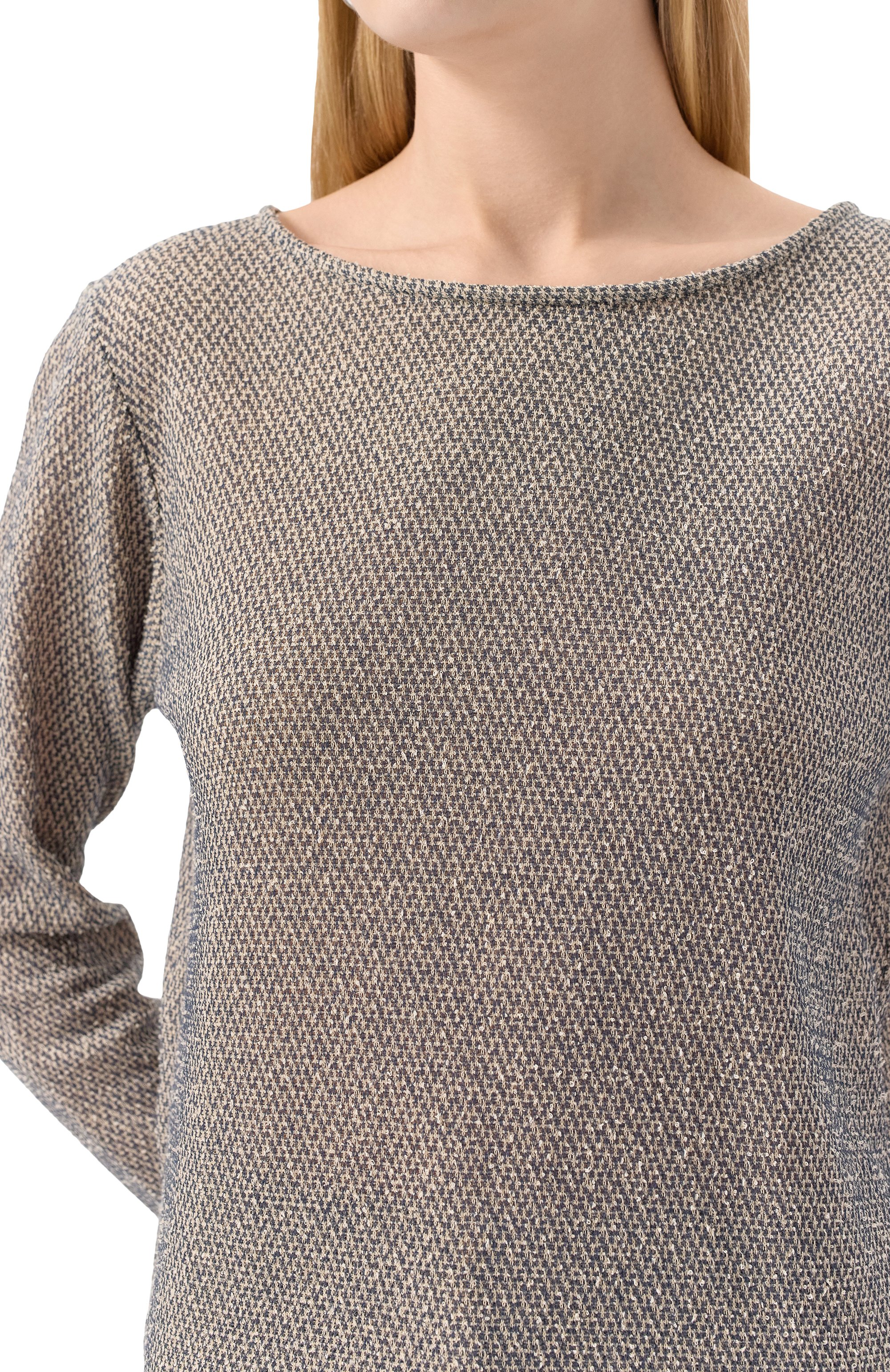 Хлопковый пуловер GIORGIO ARMANI темно-серого цвета по цене 76100 руб., арт. GW001073/AF15058, фото 5 Хлопковый пуловер GIORGIO ARMANI, арт. GW001073/AF15058, фото 5