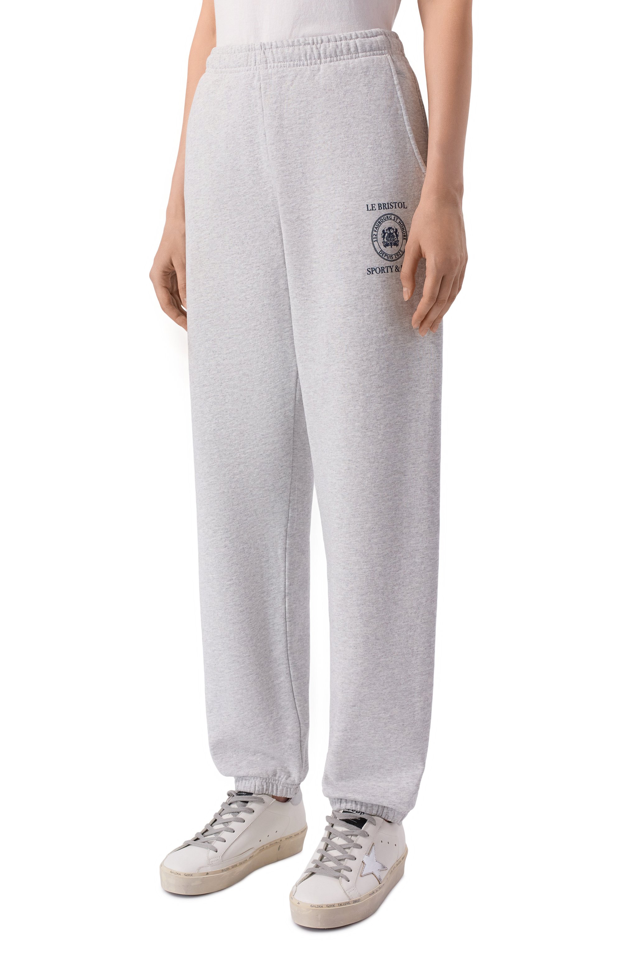 Хлопковые джоггеры sporty & rich x le bristol paris SPORTY AND RICH, арт. PA036517620GY03, фото 6