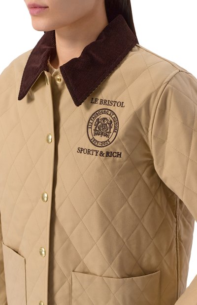 Хлопковая куртка sporty & rich x le bristol paris SPORTY AND RICH, арт. 0W008517653BE01, фото 5