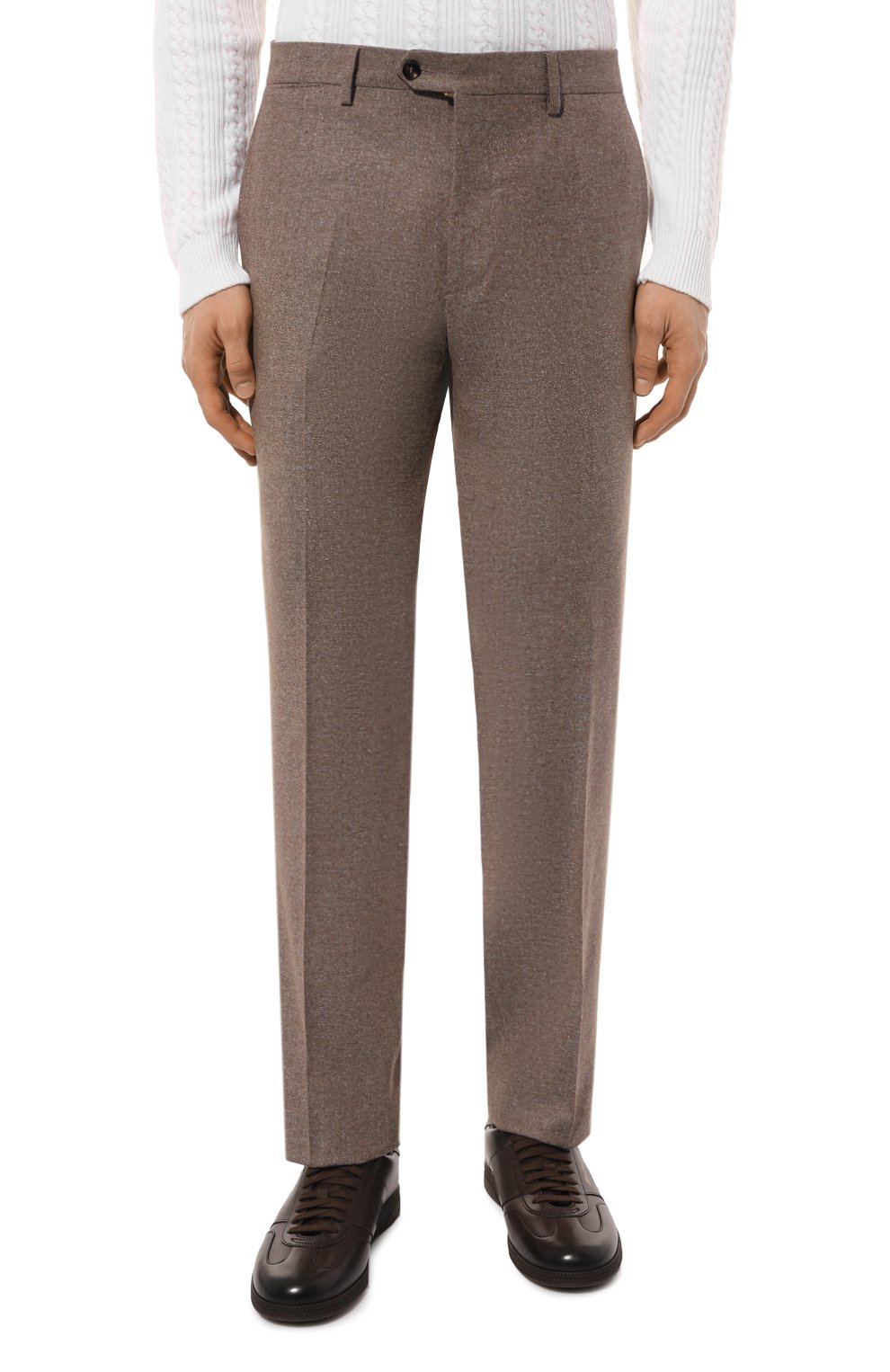 Брюки из шерсти и шелка BERWICH коричневого цвета по цене 39400 руб., арт. SC/1/ZG1436X, фото 3 Брюки из шерсти и шелка BERWICH, арт. SC/1/ZG1436X, фото 3