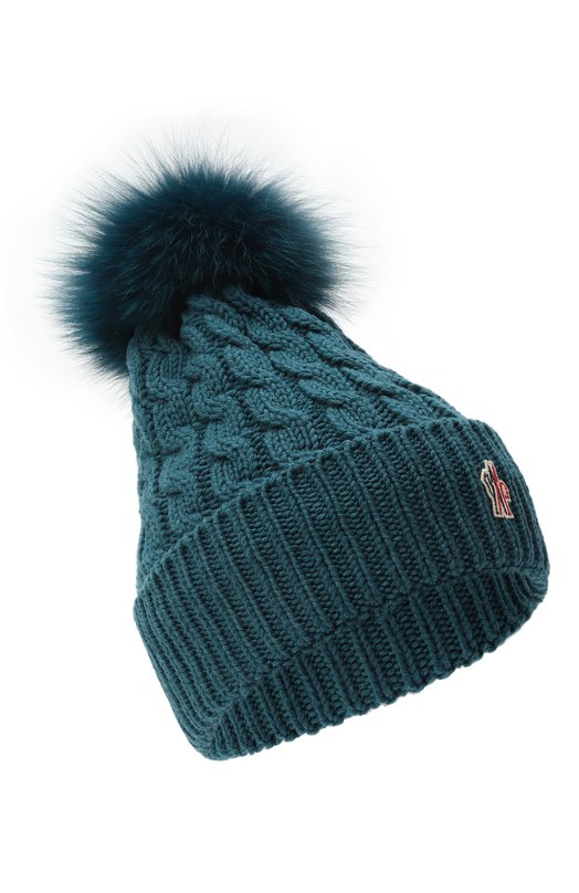 Шерстяная шапка Moncler Grenoble F20983B70001/0402A Зелёный F20983B70001/0402A