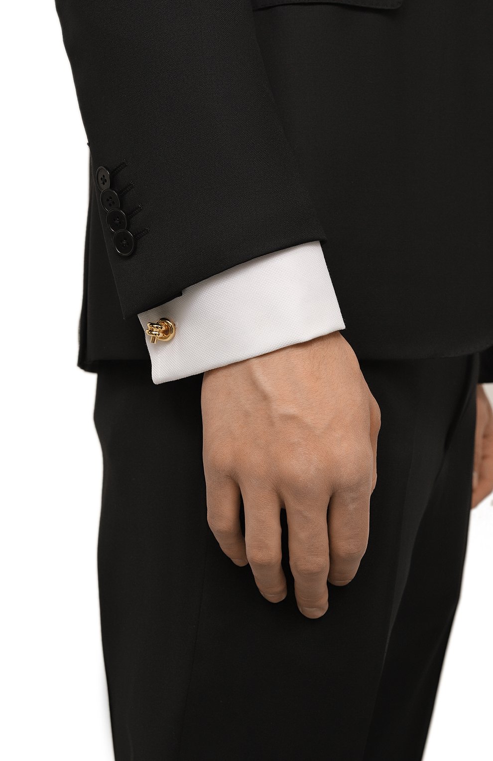 Запонки LANVIN золотого цвета по цене 32400 руб., арт. 9351/9, фото 2 Запонки LANVIN, арт. 9351/9, фото 2