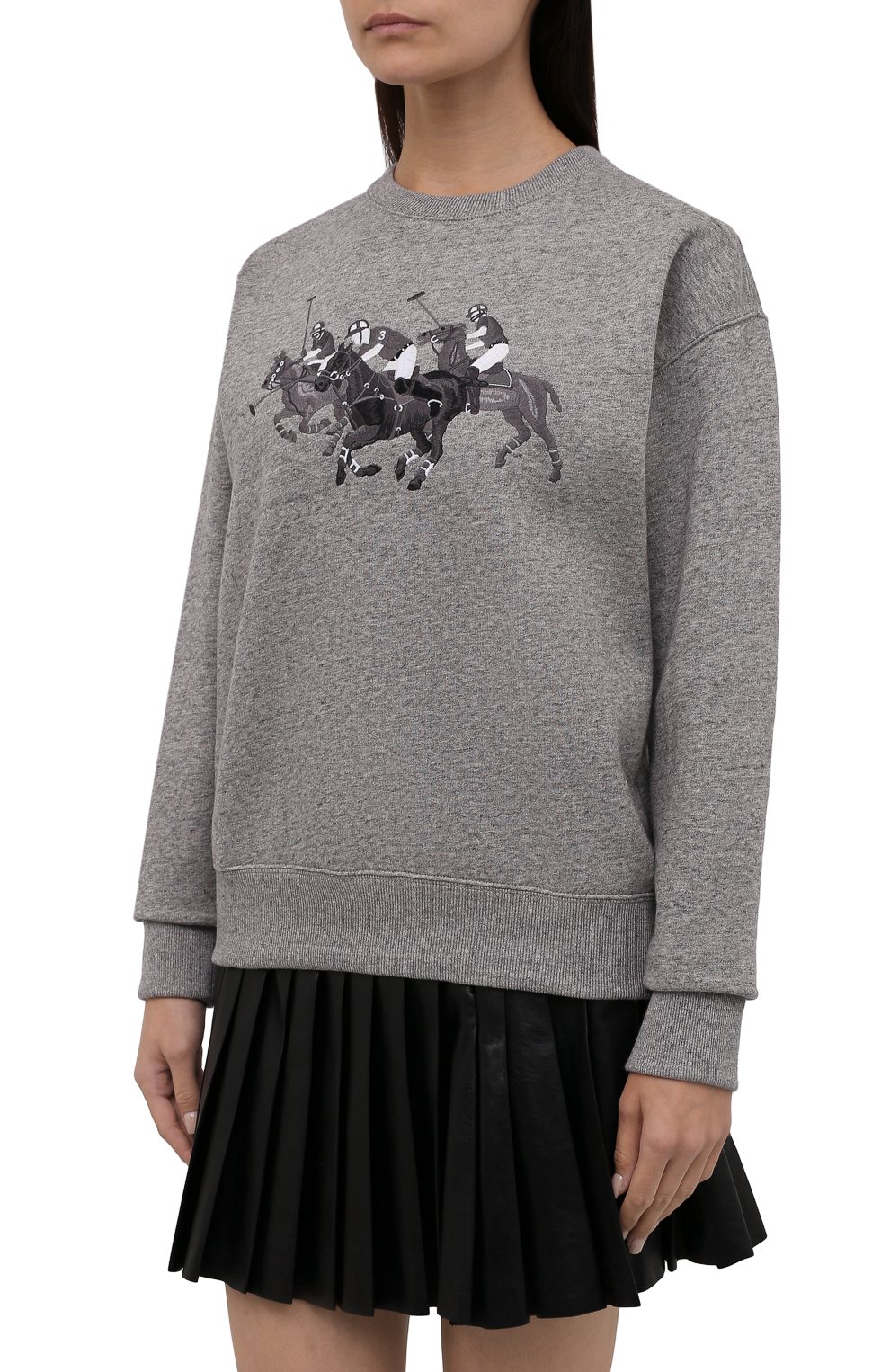 Хлопковый свитшот POLO RALPH LAUREN серого цвета по цене 24950 руб., арт. 211842217, фото 3 Хлопковый свитшот POLO RALPH LAUREN, арт. 211842217, фото 3