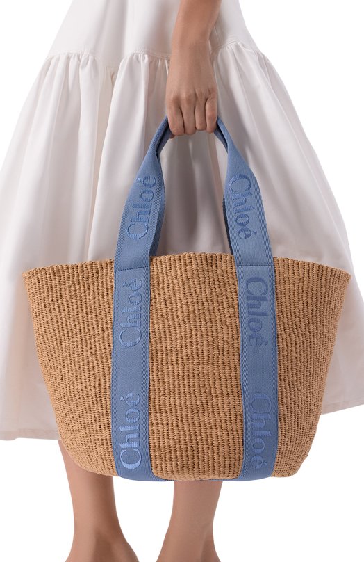 Сумка Woody large Chloé CHC23AS380L18_001 Бежевый  CHC23AS380L18_001 Фото 2