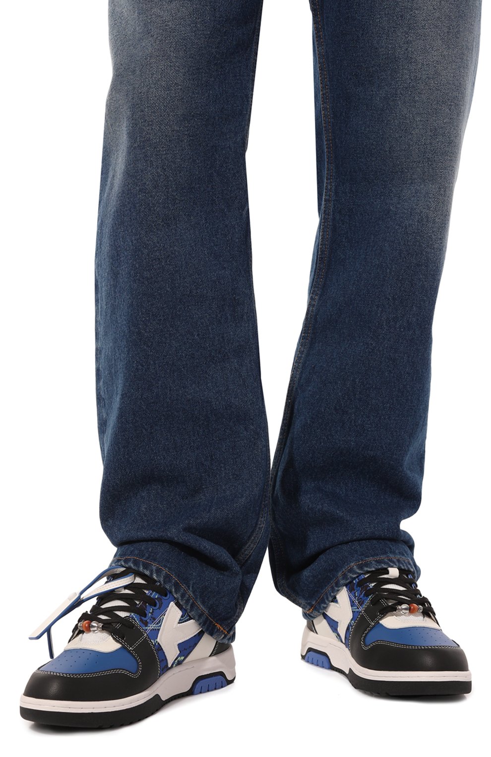 Кожаные кеды out off office OFF-WHITE, арт. 0MIA189S24LEA015, фото 3