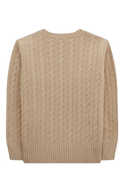 Шерстяной пуловер IL GUFO бежевого цвета по цене 12350 руб., арт. A22MA332EM220/10A-14A, фото 2 Шерстяной пуловер IL GUFO, арт. A22MA332EM220/10A-14A, фото 2