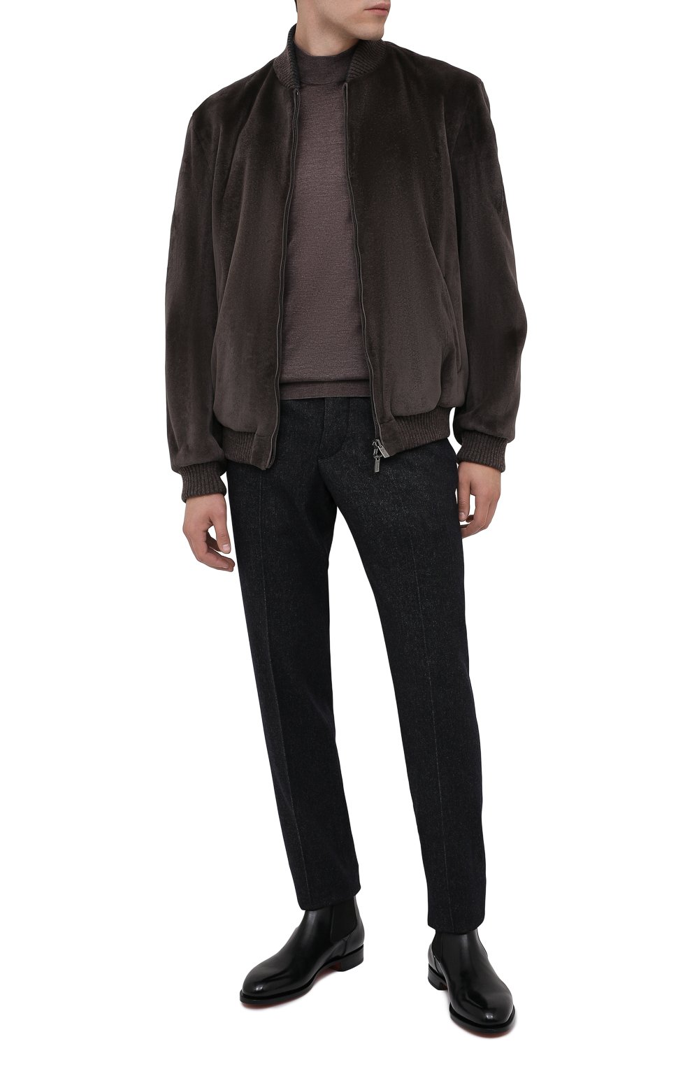 Бомбер из меха норки KITON серого цвета по цене 2515000 руб., арт. UW0819V03S22, фото 2 Бомбер из меха норки KITON, арт. UW0819V03S22, фото 2