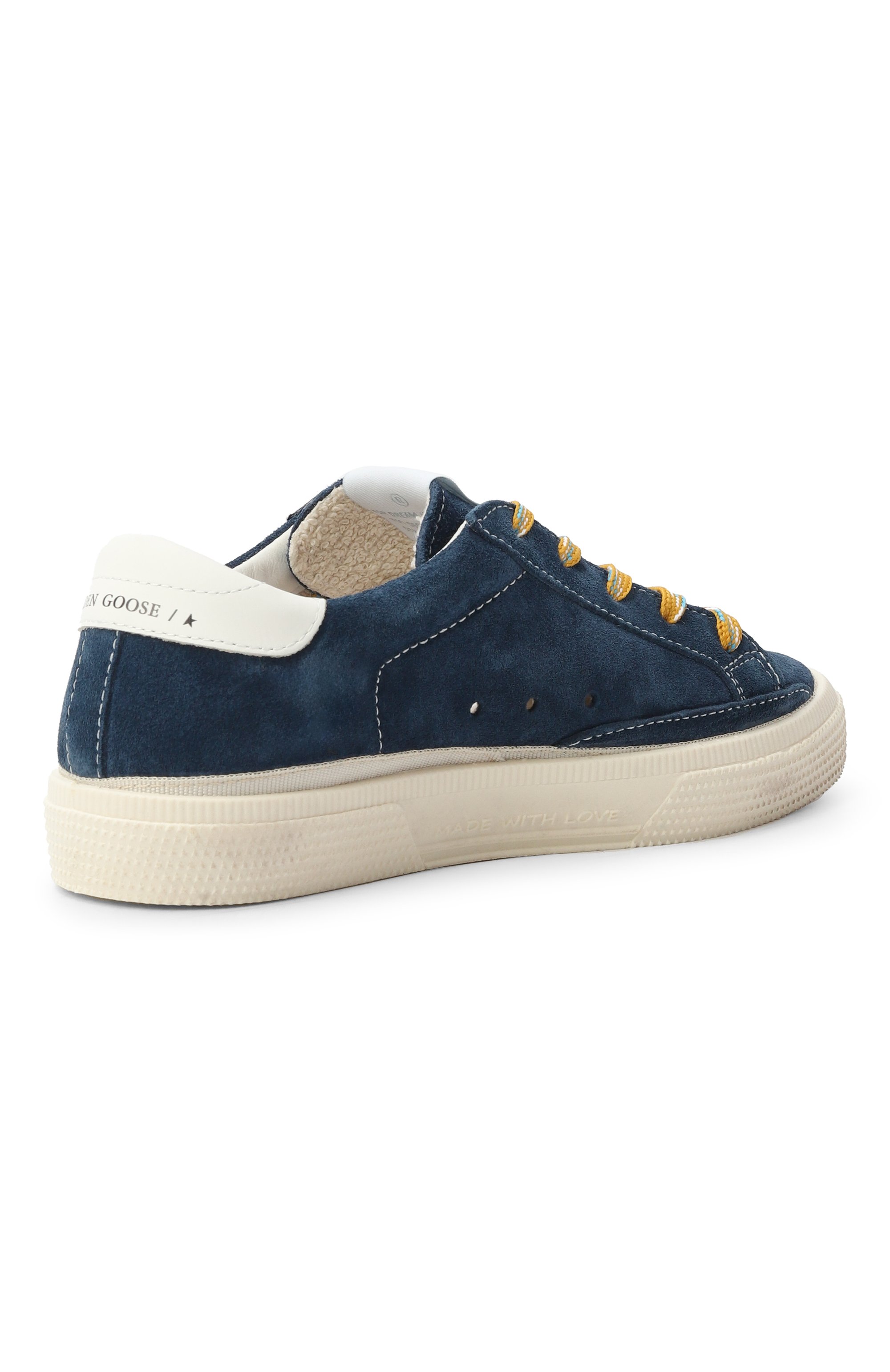 Замшевые кеды may GOLDEN GOOSE DELUXE BRAND синего цвета по цене 24800 руб., арт. GYF00112.F007436, фото 3 Замшевые кеды may GOLDEN GOOSE DELUXE BRAND, арт. GYF00112.F007436, фото 3