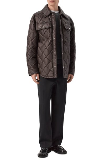 Кожаная куртка BOTTEGA VENETA темно-коричневого цвета по цене 955500 руб., арт. 853935/V6FD0, фото 2 Кожаная куртка BOTTEGA VENETA, арт. 853935/V6FD0, фото 2