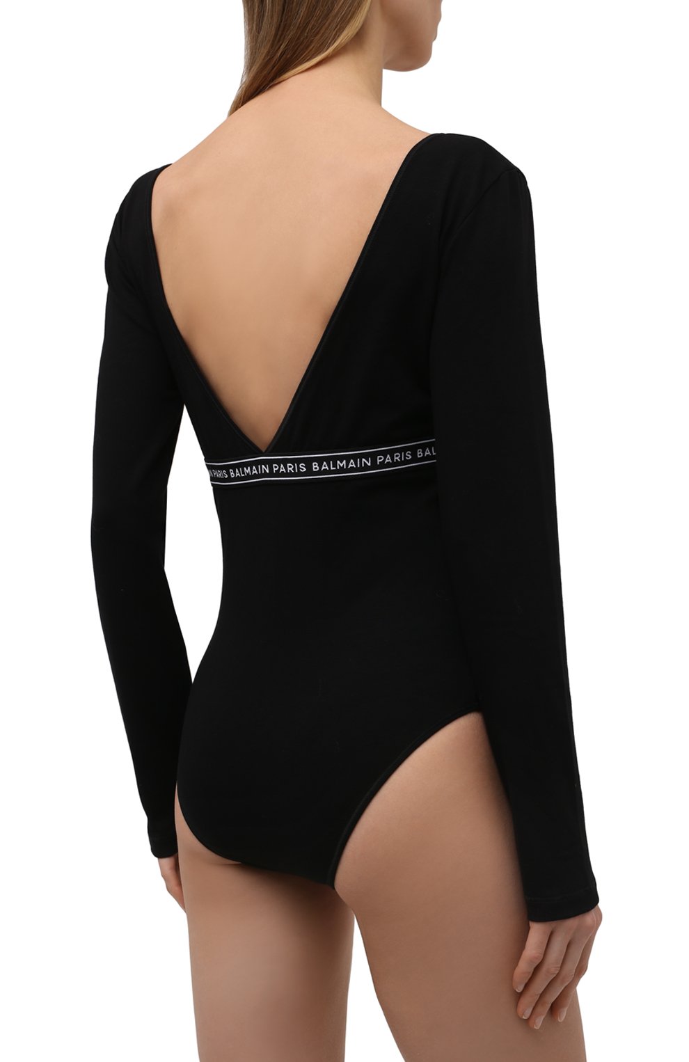 Хлопковое боди BALMAIN, арт. BPF015140, фото 3