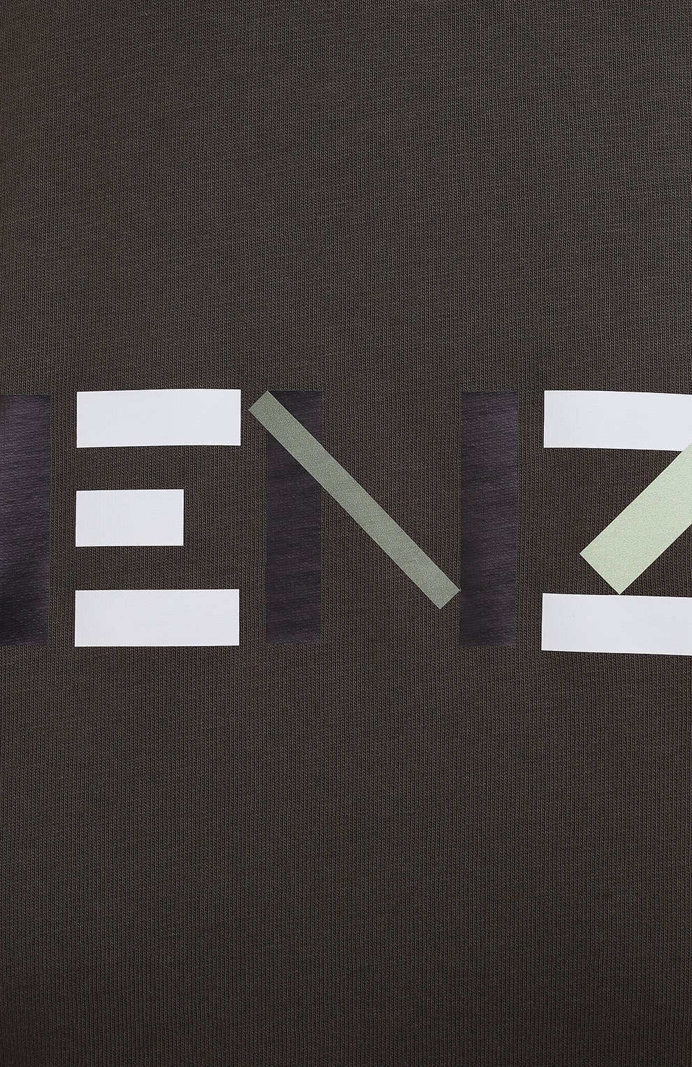 Хлопковая футболка KENZO темно-коричневого цвета по цене 18200 руб., арт. FB62TS9744SA, фото 5 Хлопковая футболка KENZO, арт. FB62TS9744SA, фото 5