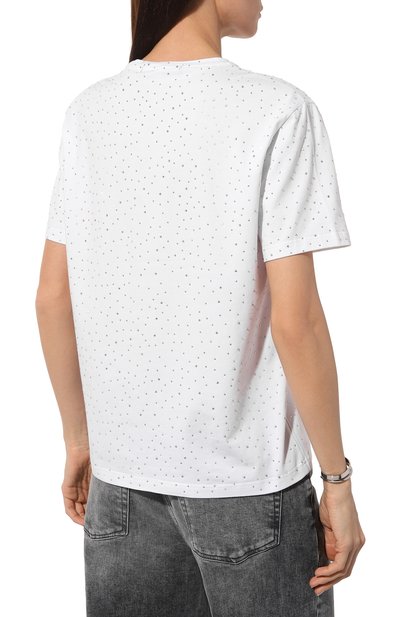 Хлопковая футболка с отделко й стразами FLASHIN, арт. SS24TRST, фото 4