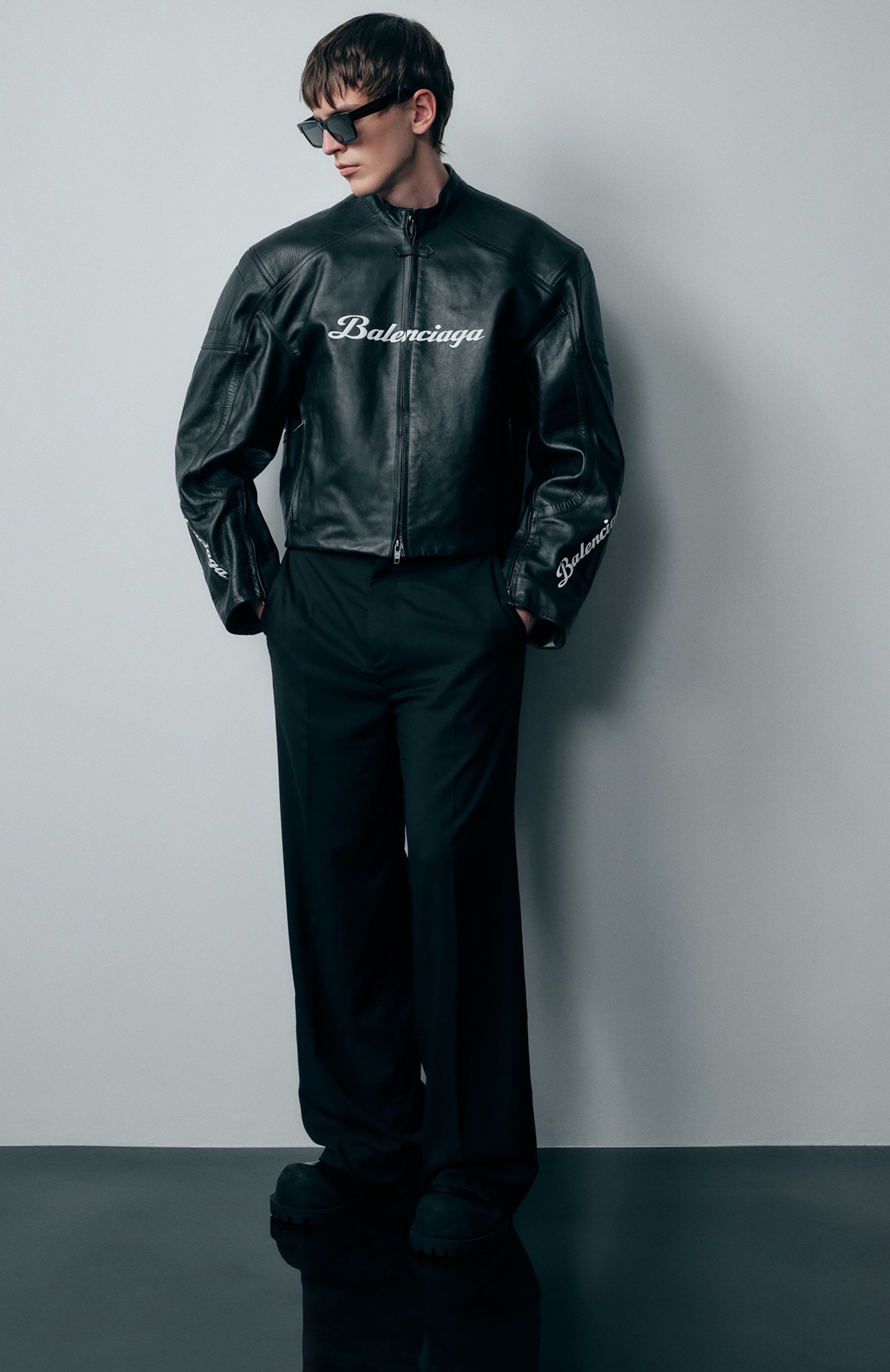 Кожаная куртка balenciaga x automobili lamborghini BALENCIAGA, арт. 835112/TSS13, фото 6