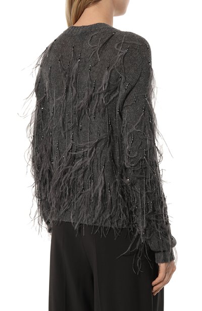 Кашемировый кардиган PRADA, арт. P25H45-1XBG-F0480-202, фото 4